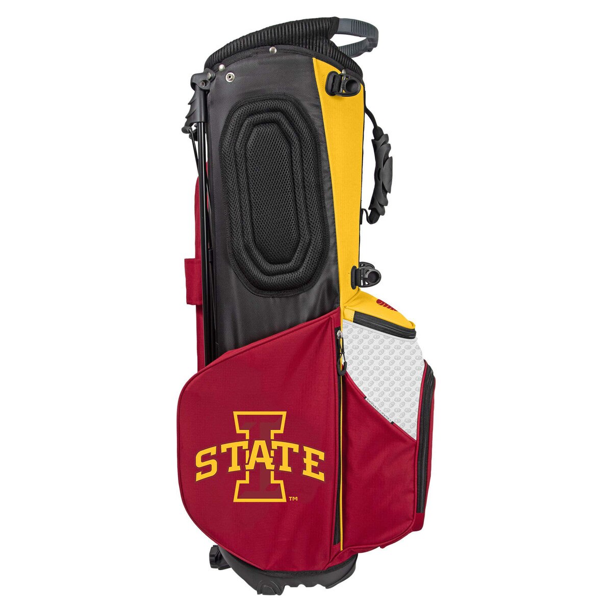 I-State Cyclones Cardinal & Gold Back Nine Stand Golf Bag